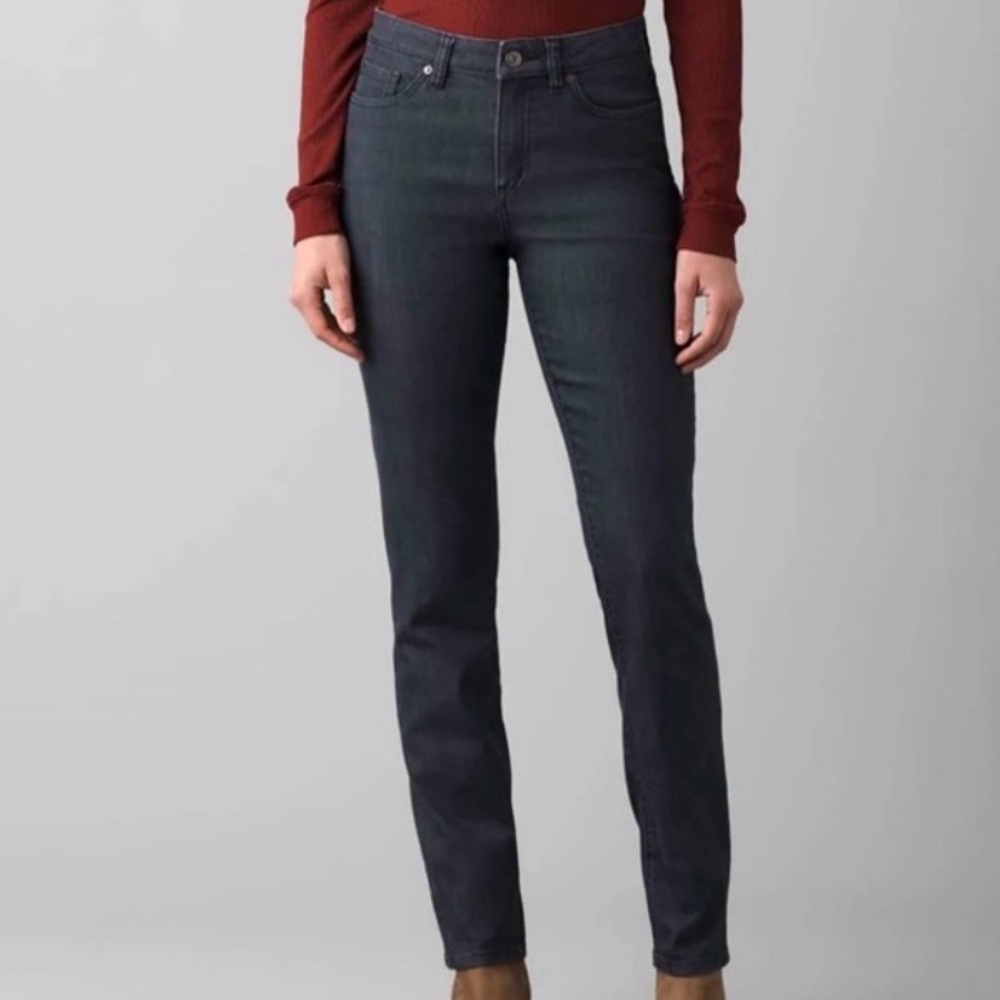Prana Kayla High Rise Stretch Denim Jeans 28/6 Short